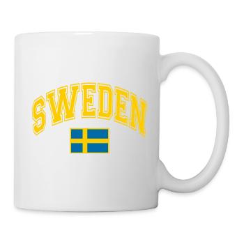 Drapeau de la Suède - Mug blanc - blanc - Droite