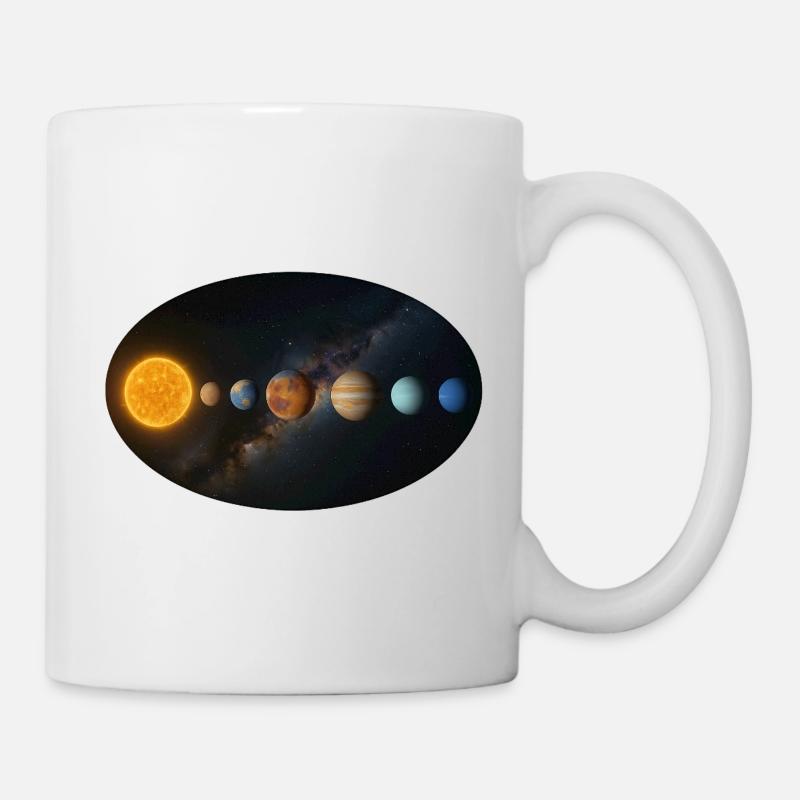 Soleil - Système solaire - Planètes - Mug blanc - blanc