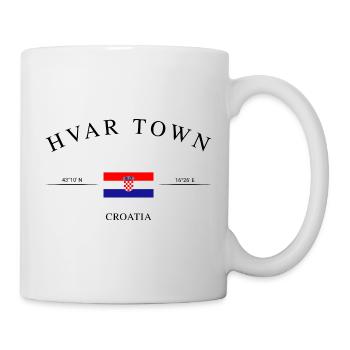 Hvar Town, Croatie – Souvenir et cadeau de vacances - Mug blanc - blanc - Droite