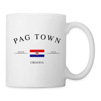 Pag (Croatie) – Souvenir et cadeau de vacances - Mug blanc - blanc - Droite