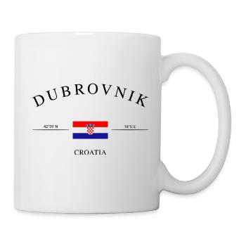 Dubrovnik Kroatien – Urlaub Souvenir & Geschenk - Tasse - Weiß - Rechts