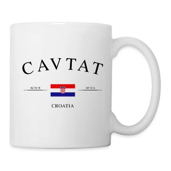 Cavtat Croatie – Souvenir et cadeau de vacances - Mug blanc - blanc - Droite