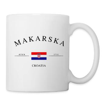Makarska, Croatie – Souvenir et cadeau des Fêtes - Mug blanc - blanc - Droite