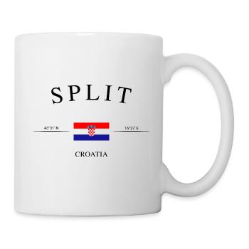 Split, Croatie – Souvenir et cadeau de vacances - Mug blanc - blanc - Droite