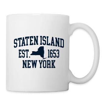 Sport Athletic New York University Vintage - Tasse - Weiß - Rechts