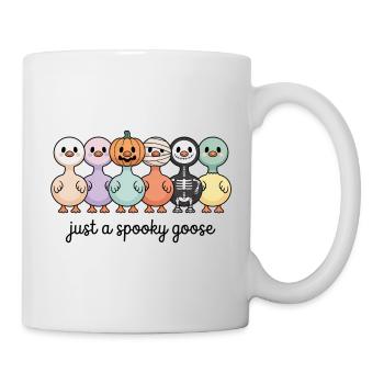 Halloween Juste une oie effrayante Canards - Mug blanc - blanc - Droite