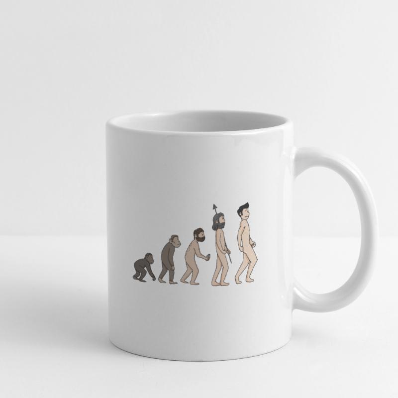Human Development - Evolution Illustration Mug