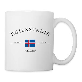 Egilsstaðir Island – Holiday Souvenir & Gift - Mug - white - Right