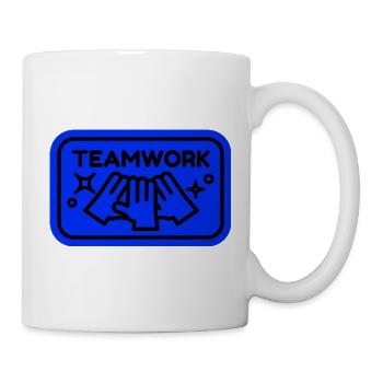 Symbol für Teamzusammenarbeit - Tasse - Weiß - Rechts