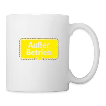 Out of service – patience thread broken saying motif - Mug - white - Right