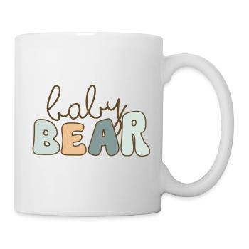 baby bear – Pastell Schriftzug - Tasse - Weiß - Rechts