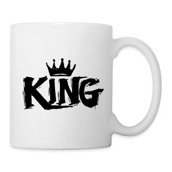 Lettrage King Graffiti - Mug blanc - blanc - Droite