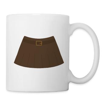 Jupe plissée vintage - Mug blanc - blanc - Droite