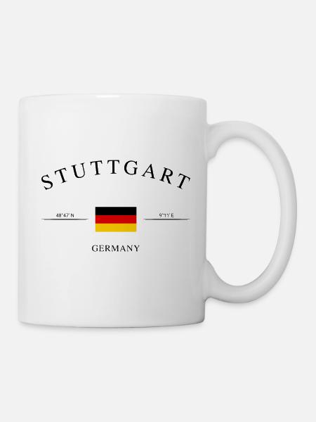 Stuttgart Deutschland – Urlaub Souvenir & Geschenk - Tasse - Weiß