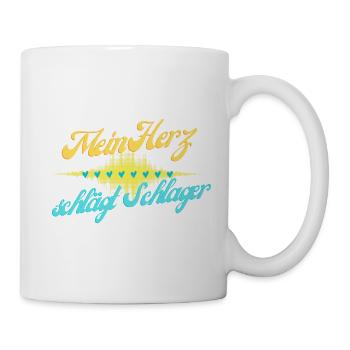 My heart beats Schlager - Mug - white - Right