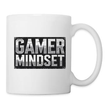 Gamer Mindset Typografie, Liebe Gaming - Tasse - Weiß - Rechts