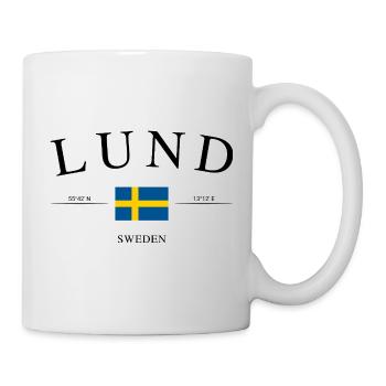 Lund, Suède – Souvenir et cadeau de vacances - Mug blanc - blanc - Droite