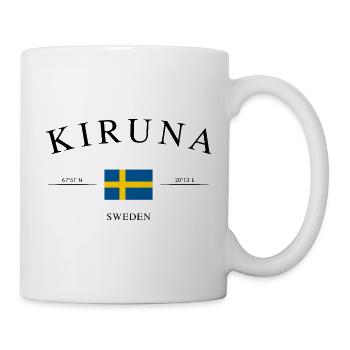 Kiruna Sweden – Holiday Souvenir & Gift - Mug - white - Right