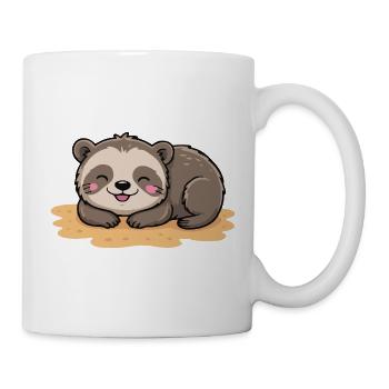 Cozy Sloth Nap on Sand - Mug - white - Right