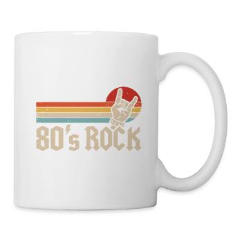 80er Rock Musik 1980er Metal Band Mottoparty - Tasse - Weiß - Rechts