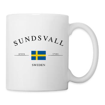 Sundsvall Schweden – Urlaub Souvenir & Geschenk - Tasse - Weiß - Rechts