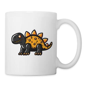 Dinosaur stegosaurus Halloween Funny - Mug - white - Right