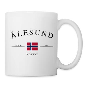Ålesund Norwegen – Urlaub Souvenir & Geschenk - Tasse - Weiß - Rechts