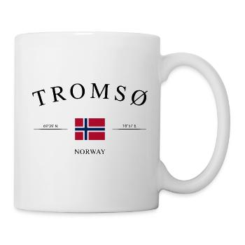 Tromsø Norwegen – Urlaub Souvenir & Geschenk - Tasse - Weiß - Rechts