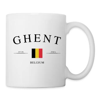 Ghent Belgium – Holiday Souvenir & Gift - Mug - white - Right