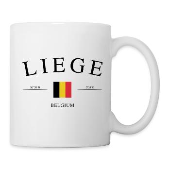 Liège Belgien – Urlaub Souvenir & Geschenk - Tasse - Weiß - Rechts