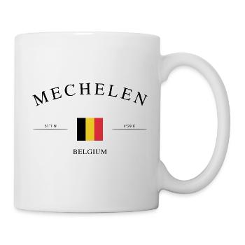 Mechelen Belgien – Urlaub Souvenir & Geschenk - Tasse - Weiß - Rechts