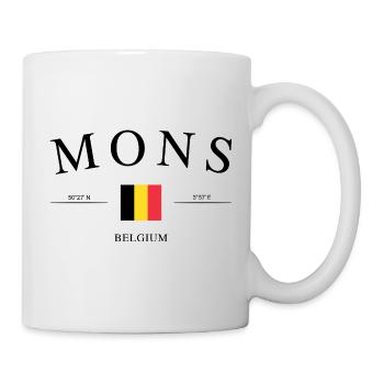 Mons Belgium – Holiday Souvenir & Gift - Mug - white - Right