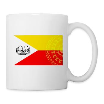 Drapeau marquisien - personnalisé 1 - Mug blanc - blanc - Droite
