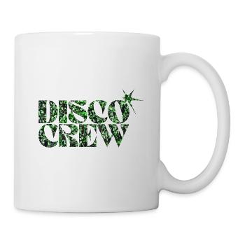 Disco Crew Glitter Green Typography - Mug - white - Right
