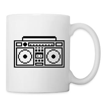 Ghetto Blaster: Retro, Music & Pixel Style - Mug - white - Right