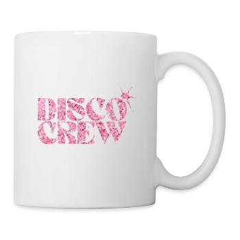 Disco Crew Pink Glitzer Logo - Tasse - Weiß - Rechts