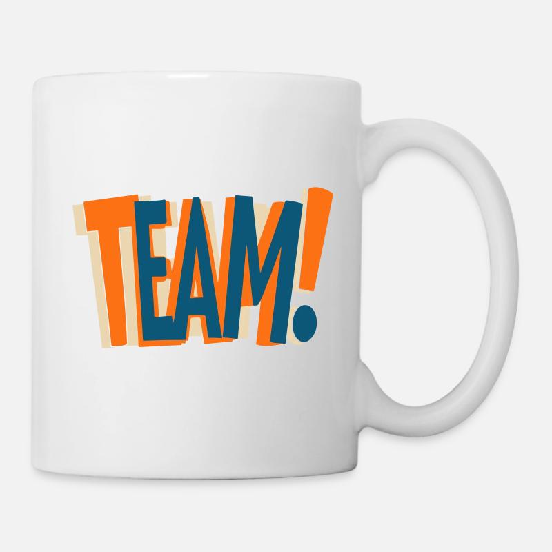 Team Text Design - Mug - white