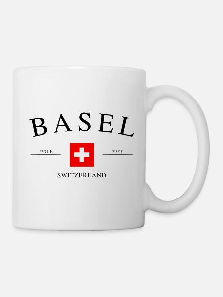 Basel Schweiz – Urlaub Souvenir & Geschenk - Tasse - Weiß