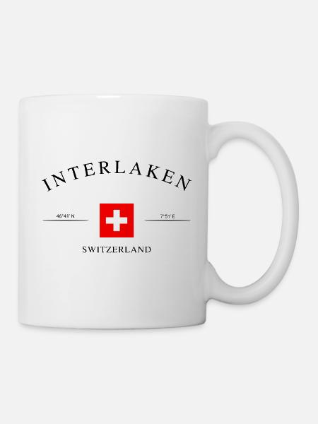 Interlaken Switzerland – Holiday Souvenir & Gift - Mug - white