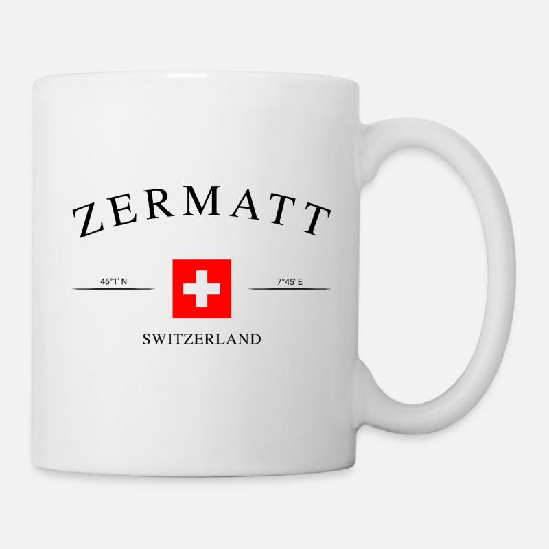Zermatt, Suisse – Souvenir et cadeau de vacances - Mug blanc - blanc
