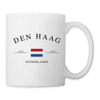 La Haye, Pays-Bas – Souvenir et cadeau de Noël - Mug blanc - blanc - Droite