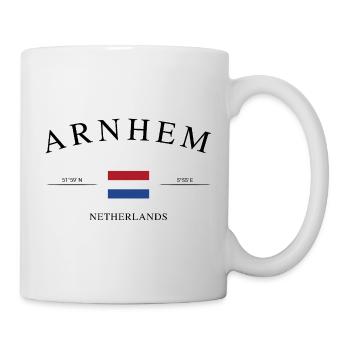 Arnhem, Pays-Bas – Souvenir et cadeau de Noël - Mug blanc - blanc - Droite