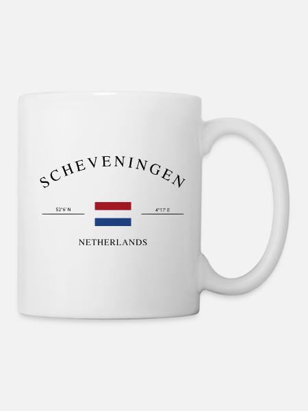 Scheveningen Niederlande Urlaub Souvenir Geschenk - Tasse - Weiß