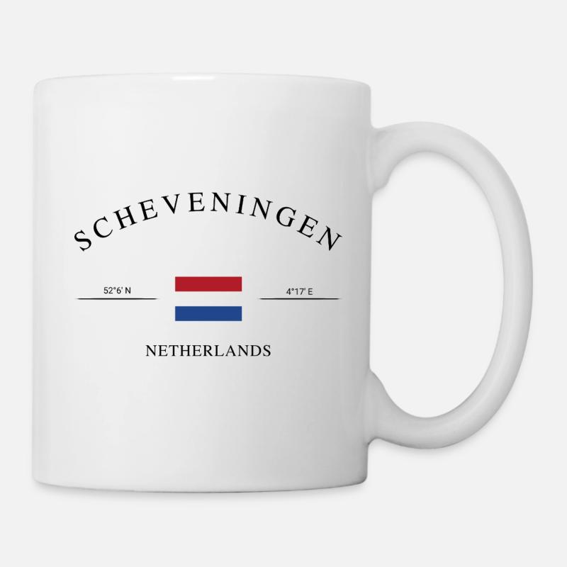 Scheveningen Niederlande Urlaub Souvenir Geschenk - Tasse - Weiß
