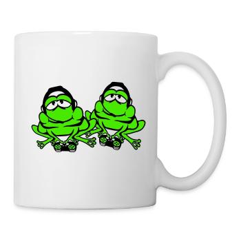 2 Frogs Gamer Nerd Gaming Controller Game Team - Mug blanc - blanc - Droite