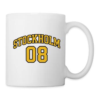 Stockholm 08 Gold Retro - Tasse - Weiß - Rechts