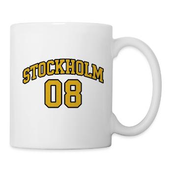Stockholm 08 Retro Varsity - Tasse - Weiß - Rechts