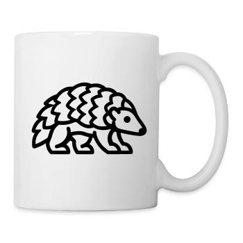Schuppentier - Tasse - Weiß - Rechts