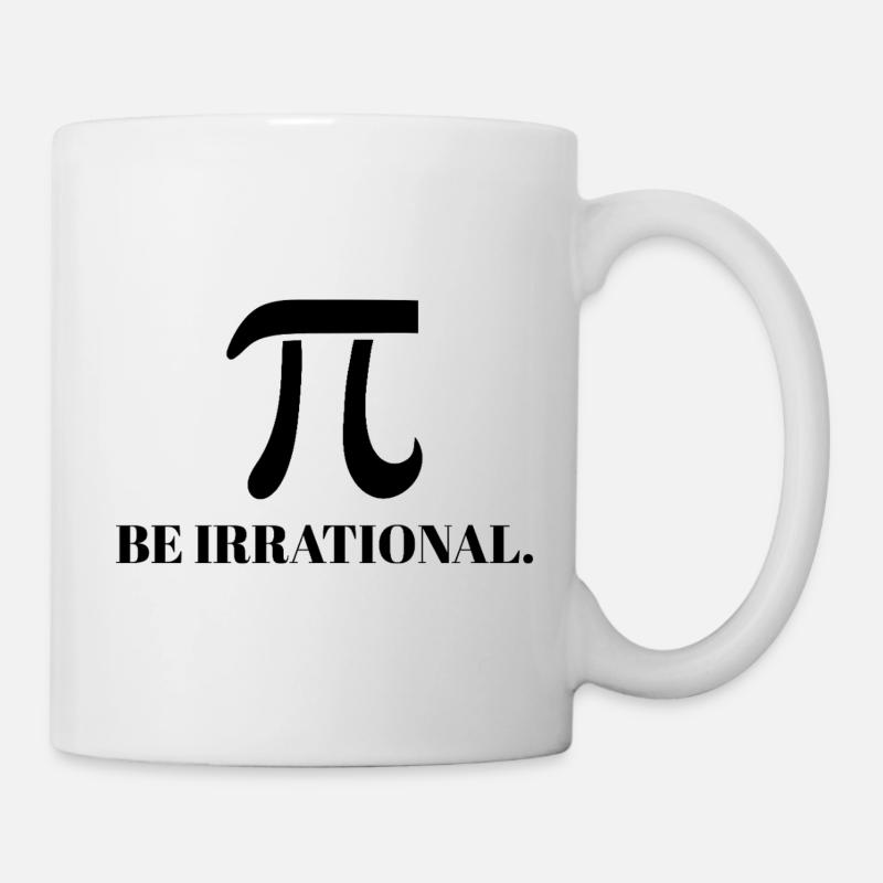 PI - Be Irrational - Black - Mug blanc - blanc