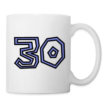 30. 30 YEARS. 30th ANNIVERSARY. 30 YEARS ANNIVERSARY. - Mug - white - Right